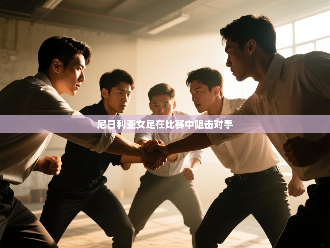 尼日利亚女足在比赛中阻击对手